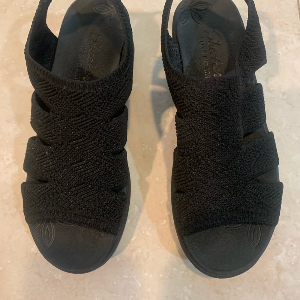Black Woven Sandals